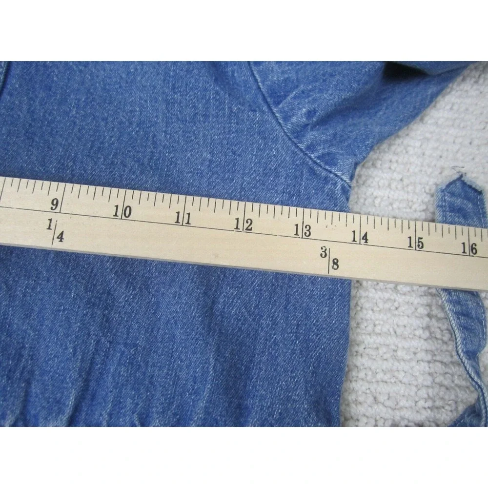 VTG Oshkosh B'Gosh Overalls Boys Sz 6 Blue Denim‎ Jean Mechanic Farmer Full Suit